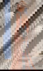 deep v back mermaid squin dress 48642