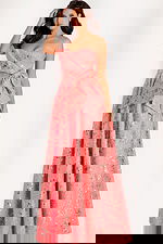 pink print a line dress 48657_