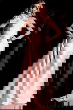 pink one shoulder dress 48677