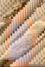 strapless short lace wedding dress 48689