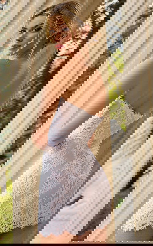 strapless lace fitted dress 48689