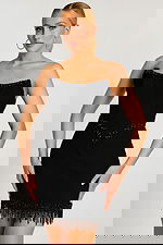 black fitted dress 48787