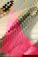 beaded corset bodice tulle ball gown 48906