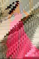 corset bodice embellished tulle ball gown 48906