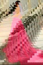 tulle pink ball gown 48906