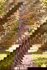 back of corset bodice beaded pronze dress 48971