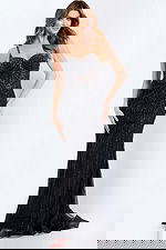 beaded fitted body dress 49117