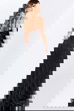 Beaded Sheer Bodice Gown with Sweetheart Neckline 49117 - Image 2