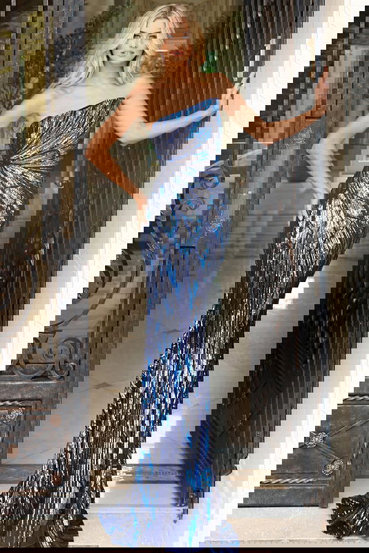 JOVANI サイド装飾ロングドレス♫ Jovani 40297 Dress | NewYorkDress.com