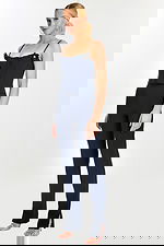 navy corset bodice jumpsuit with floral details 49139