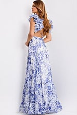 open back floral dress 49143
