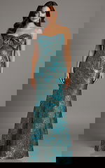 floral emerald mermaid dress 49163