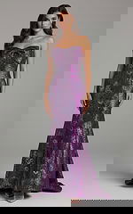 purple mermaid floral dress 49163