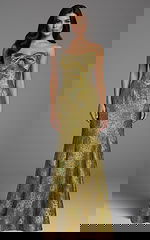 floral dress with bow detail on the bust 49163