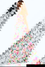 Elegant A Line Floral Prom Dress With Slit