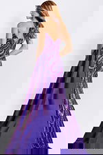 v back purple embellished dress 49226