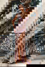 purple multi embellished dress 49239