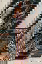 back of high slit fitted dress 49239