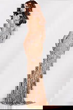 v back embellished dress 49242