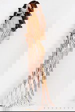 gold and white embellished dress 49315