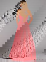 a line dress with lace back up 49340