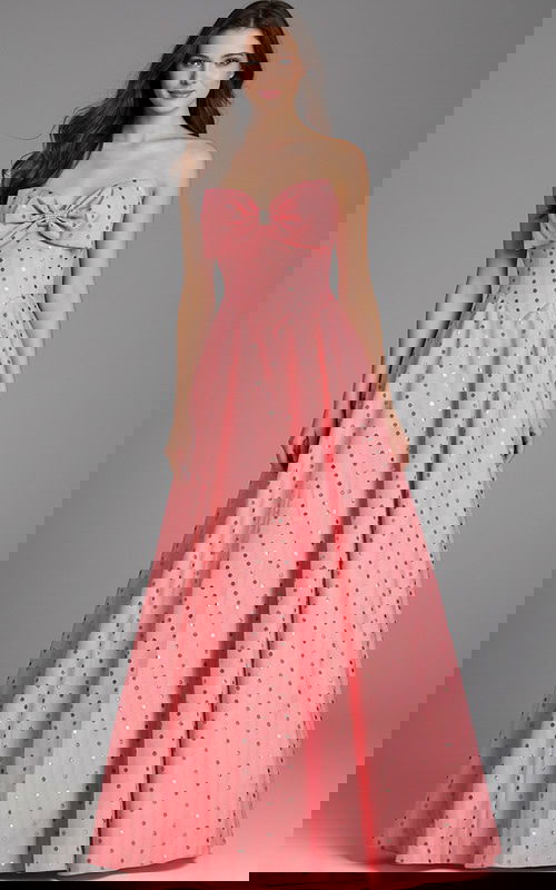 poko a line dress with bow details