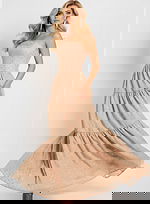 Strapless Tiered Ball Gown with Polka Dot Detail 49341 - Image 10