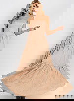 Strapless Tiered Ball Gown with Polka Dot Detail 49341 - Image 8