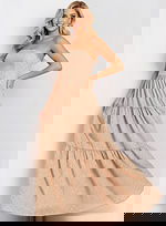 Strapless Tiered Ball Gown with Polka Dot Detail 49341 - Image 4