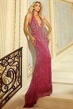 Elegant beaded evening gowns perfect for red carpet or formal events