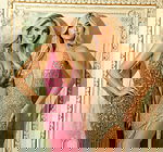 Sparkling halter gowns with floral beadwork and shimmering lines