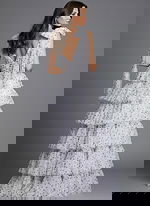 back of white poko v back dress 49358