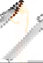 white embellished dress 49367