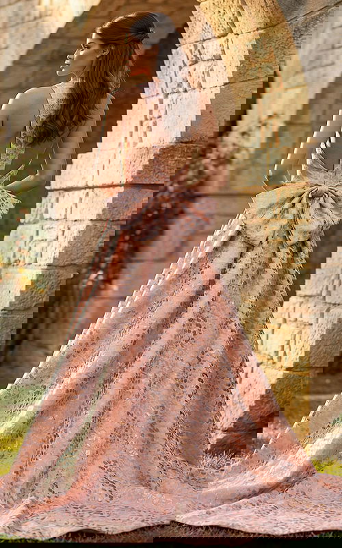 back of a line dress with bow detail 49382