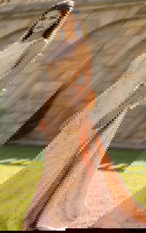 high neckline sheaht dress with bow detail in the back 49382