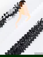 Strapless Corset Gown with 3D Petal Skirt 49384 - Image 2