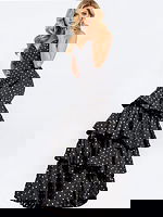 Gold polka dot ball gown style 49419