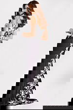 black and white fitted dress 49465