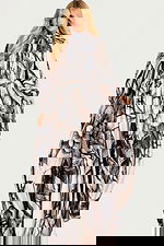 floral print long sleeves dress 49500