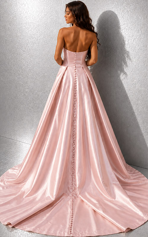 back of a line dress with back buttons 49571