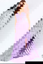 purple layered dress 49628