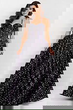 black and white poko dot dress 2400