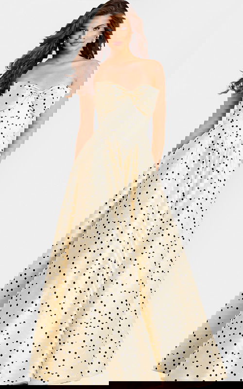 A-Line Prom Gown With Bow