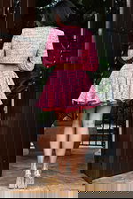 Structured Tweed Cropped Jacket And Flared Mini Skirt Set