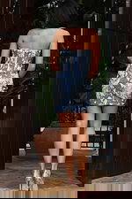 Strapless floral print mini dress with fitted silhouette