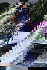 one shoulder mother of the bride dress with bow detail on the shoulder 49847