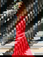 red mermaid dress 50012