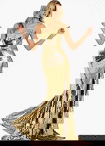 Sequin Strapless Gown 50020 - Image 6