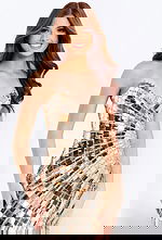 Glamorous mirror sequin formal dress