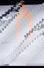 white and silver embellished dress 50236